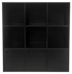 Regal JUNAEA05B-ZWART_A Schwarz - Holz teilmassiv - 98 x 98 x 33 cm