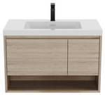 Einzelwaschtisch PUJUKA Beige - Holzwerkstoff - 50 x 55 x 90 cm