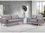 Ensemble canapé TATUM Lot de 2 Gris