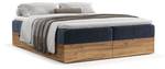 Boxspringbett Faro Marineblau - Breite: 160 cm - H4