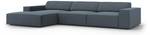 Ecksofa JODIE 4 Sitzplätze Blau