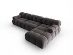 modulares Ecksofa BELLIS 4 Sitzplätze Schiefergrau