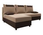 Ecksofa STARI Beige - Braun - Ecke davorstehend links