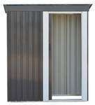 Schrebergartenhaus BIRON Grau - Metall - 77 x 168 x 153 cm