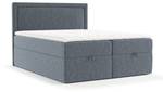 Premium Boxspringbett Pao Blau - Breite: 140 cm