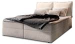 Boxspringbett LENTE Creme - Breite: 140 cm