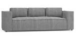 Cord Sofa 3 sitzer Rouen Hellgrau