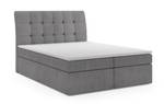 Boxspringbett BRUNOS 140 cm Mono85 Hellgrau