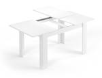 Ausziehbarer Tisch Midland Weiß - Höhe: 77 cm