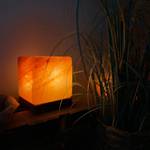 Himalaya-Salzlampe Cube Orange - Naturfaser - Salzkristall - 15 x 20 x 15 cm