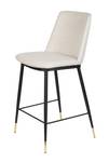 Lot de 2 tabourets de bar Lionel Beige