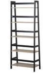 Bücherregal CROYDON Schwarz - Braun - Holzwerkstoff - 64 x 163 x 34 cm