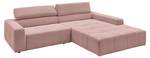 Ecksofa RENO Pink - Armlehne davorstehend rechts - Ecke davorstehend rechts