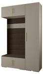 Garderobe Inova 3 Z19 Braun - Gold - Grau - Gold