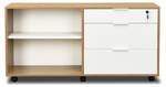 Büroschrank MIKA Weiß - Holzwerkstoff - 123 x 60 x 40 cm