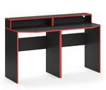 Computertisch 4 鈥濳ron鈥? Set Schwarz/Rot