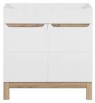 Armoire sous lavabos BALI CUW80 2D Blanc