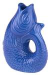 Vase/Krug Monsieur Carafon azure, XS Blau - Keramik - 9 x 13 x 6 cm