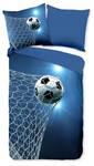 Kinderbettwäsche Fußball Dreams Blau - Textil - 135 x 200 x 1 cm