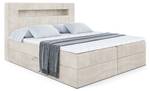 Boxspringbett  - ORGOL 2 Ecru - Breite: 120 cm - H3