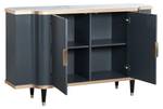 Sideboard STILIG SB150 2D Grau - Holzwerkstoff - Kunststoff - 150 x 92 x 40 cm