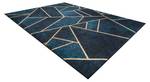 Andre 1173 Waschteppich Mosaik Blau - Textil - 80 x 1 x 150 cm