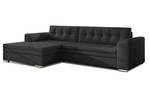 Ecksofa FORTI Schwarz - Ecke davorstehend links