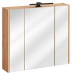 Armoires de toilette MADERA MC80 3D Beige - Bois manufacturé - Matière plastique - 80 x 72 x 16 cm