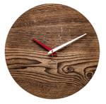 Design Wanduhr Uhrsprung Braun - Holz teilmassiv - 30 x 30 x 4 cm