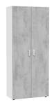 Armoire polyvalente à 2 portes Irvine Gris - Bois manufacturé - 80 x 182 x 37 cm