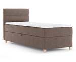 Boxspringbett Einzelbett Vera Mini Dunkelbraun - Breite: 80 cm