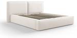 Bett mit Box und Kopfteil JODIE Beige