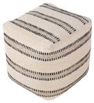 Pouf Bally Weiß - Textil - 40 x 40 x 40 cm