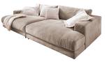 KAWOLA Big Sofa MADELINE Cord Taupe
