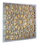 Metallbild Mesmerizing Metal Gold - Silber - Metall - 80 x 80 x 3 cm