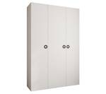 Armoire à portes battantes Como 1 Noir - Blanc - 160 x 40 cm