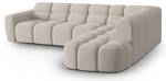 Ecksofa LISA 5 Sitzplätze Karamell