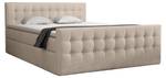 Boxspringbett Pumikas Lux Beige - Breite: 140 cm