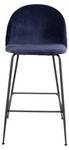 Tabouret de bar Laust lot de 2 Bleu