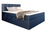 Boxspringbett CERELA Blau - Breite: 165 cm