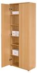 Kleiderschrank Vekla Braun - Holz teilmassiv - 70 x 189 x 34 cm