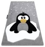 Kinderteppich Petit Penguin Pinguin Grau - Kunststoff - Textil - 180 x 1 x 270 cm