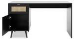 Bureau Villa Noir - Bois manufacturé - 55 x 75 x 130 cm