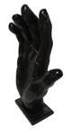 Skulptur Hand Schwarz Marmoroptik Schwarz - Kunststoff - Stein - 21 x 34 x 10 cm