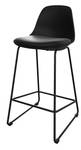 Tabouret de bar Leni (Lot de 2) Noir