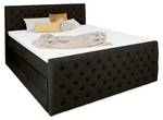 Boxspringbett HOLLYWOOD mit Bettkasten Schwarz - Breite: 200 cm