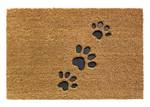 Paillasson DOG FOOT 40x60 en coco marron Marron - Fibres naturelles - 40 x 15 x 60 cm