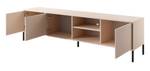 Fernsehtisch DAST 3D LED Beige - Holzwerkstoff - Kunststoff - 203 x 54 x 40 cm