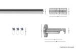 Gardinenstange Easy 1 lfg. Grau - Breite: 360 cm