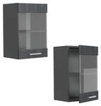 hängender Geschirrschrank R-Line 47494 Anthrazit - Schwarz